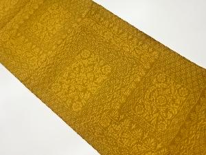 花唐草模様織出しリバーシブル全通洒落袋帯